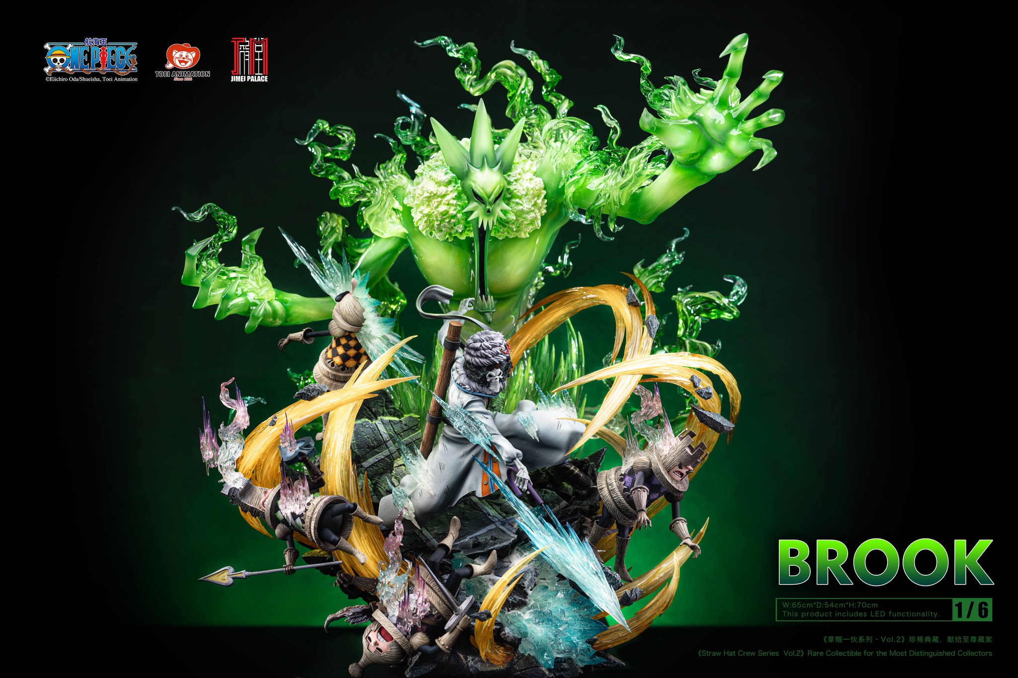 JIMEI PALACE Studio - ONE PIECE Straw Hat Crew Series Vol. 2 Brook Statue (Licensed) - Image 2