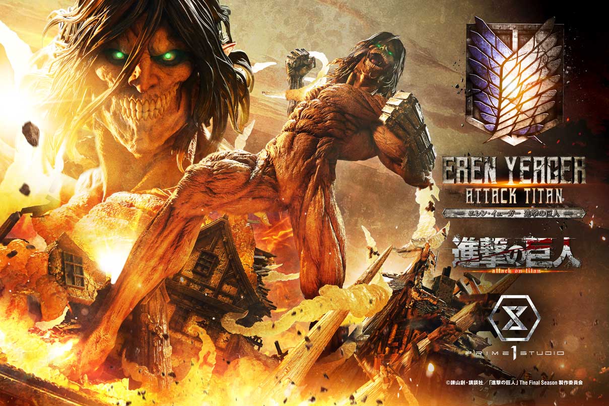 Prime 1 Studio - Ultimate Diorama Masterline TV animation Attack on Titan Eren Yeager Attack Titan UDMAOT-02 UDMAOT-02S (Licensed) - Image 7