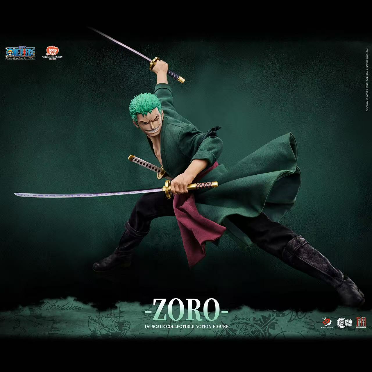 Pixel Poses X Cosmic Creations X JIMEI PALACE Studio - ONE PIECE Roronoa Zoro 1/6 Scale Platinum Silicone Action Figure (Licensed) - Image 10