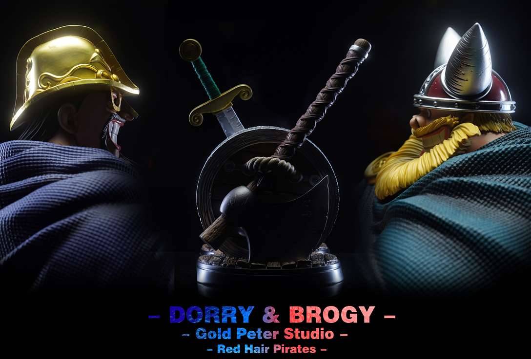 Gold Peter Studio - Red Hair Pirates Dorry x Brogy One Piece - Image 3
