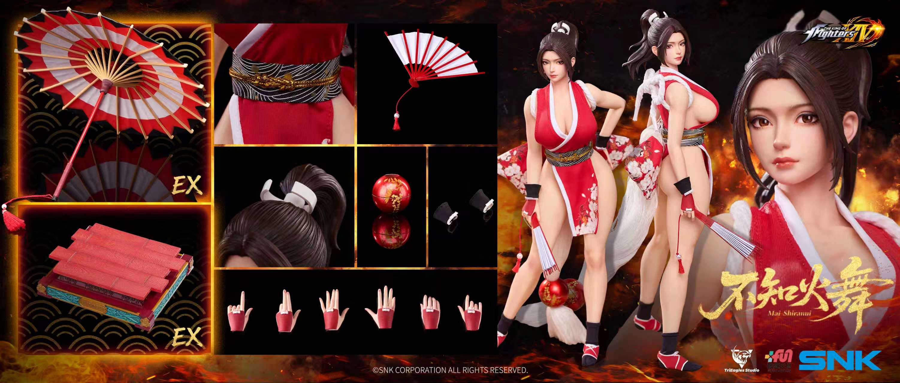TriEagles Studio - The King of Fighters XIV Mai Shiranui 1/6 Scale Collectible Action Figure (Licensed) - Image 8