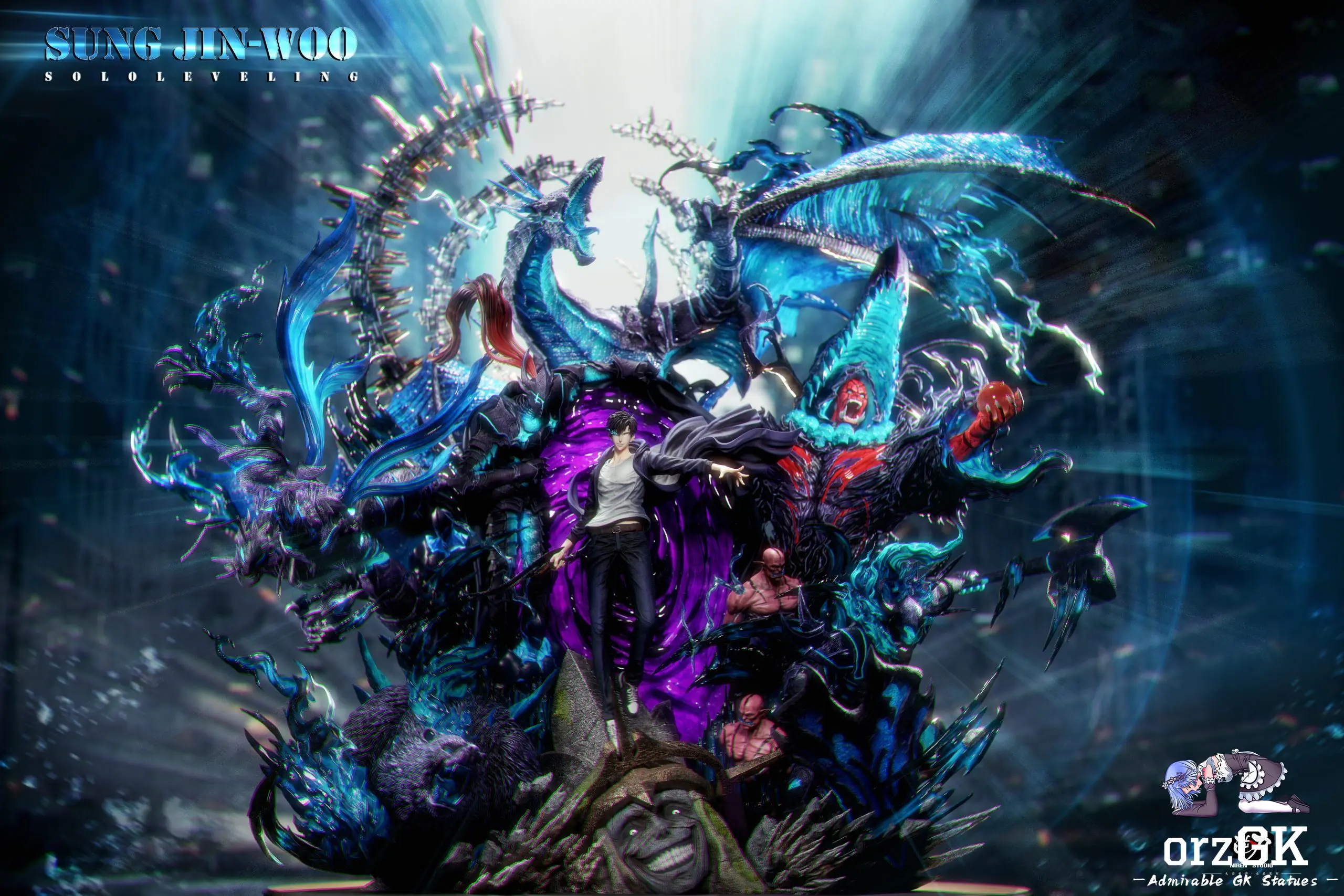 NiRen Studio - Monarch of Shadows Sung Jin Woo Solo Leveling