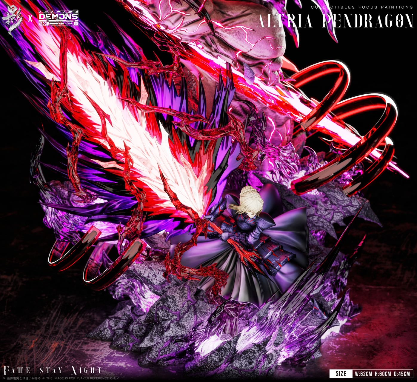 Lue Ying Studio X DEMONS Studio - Epic Collectible Statue 001 Saber Artoria Pendragon Alter Fate - Image 3