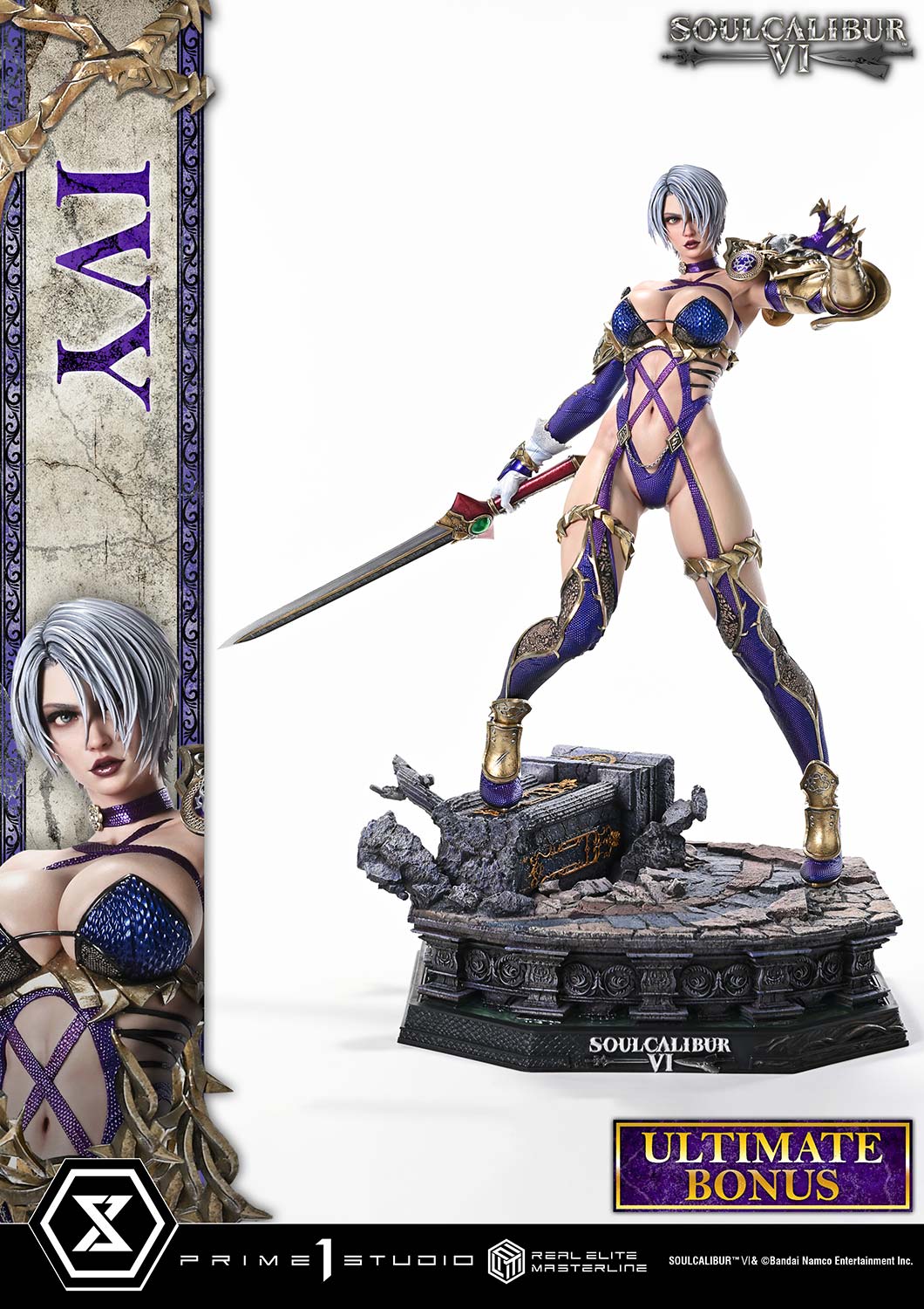 Prime 1 Studio - Real Elite Masterline SOULCALIBUR VI IVY 1/4 Statue REMSC6-01 REMSC6-01UT REMSC6-01UTS (Licensed) - Image 18