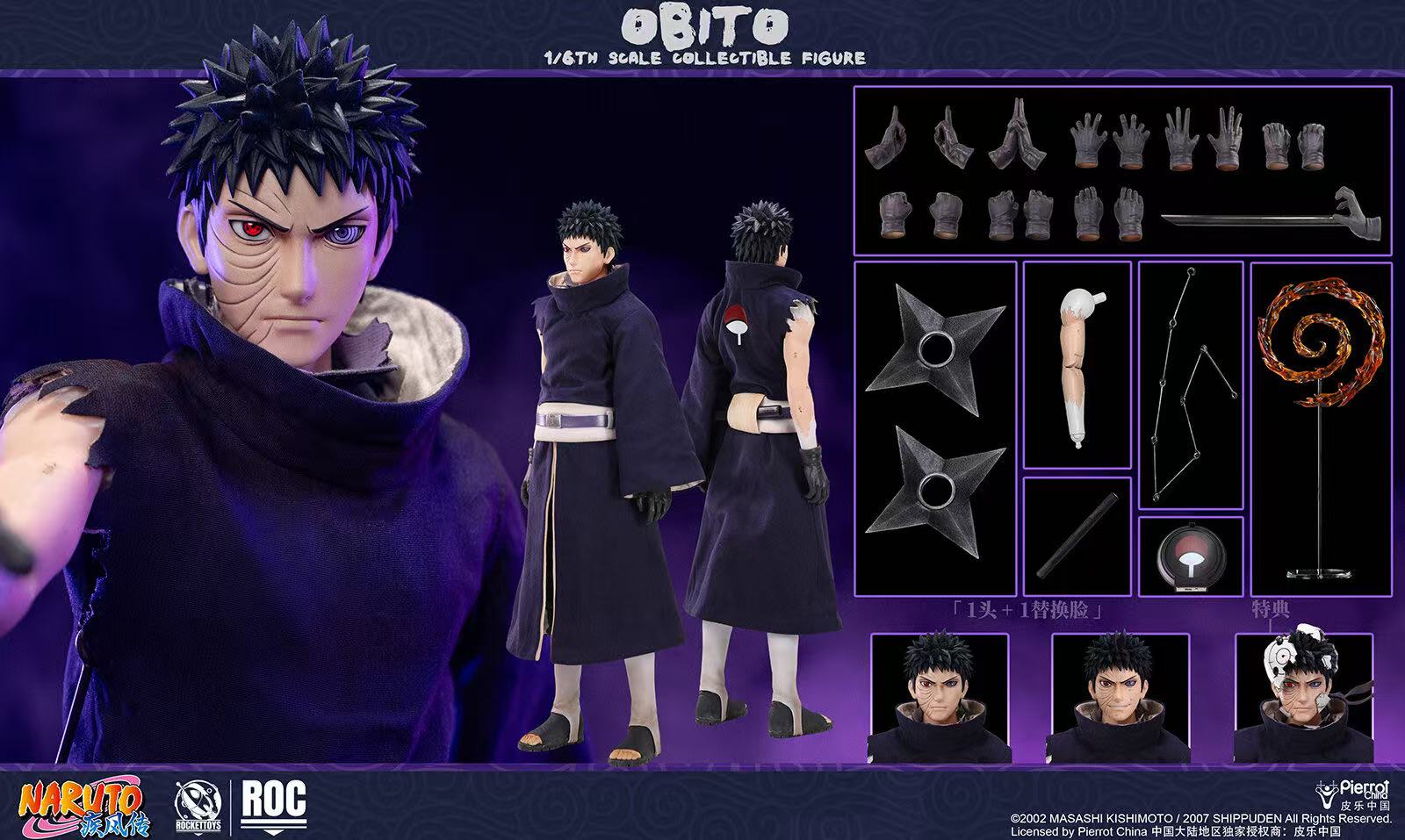 ROCKETTOYS Studio - Naruto Shippuden Obito Madara V.2 1/6 Action Figure (Licensed)