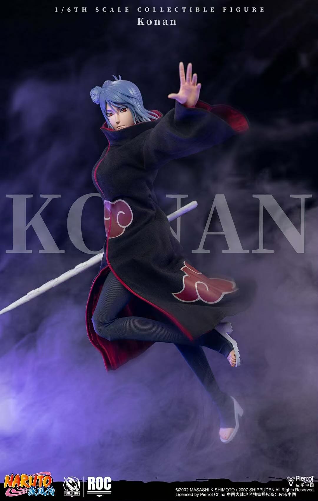 ROCKETTOYS Studio - Naruto Shippuden Konan 1/6 Scale Action Figure (Licensed) - Image 4