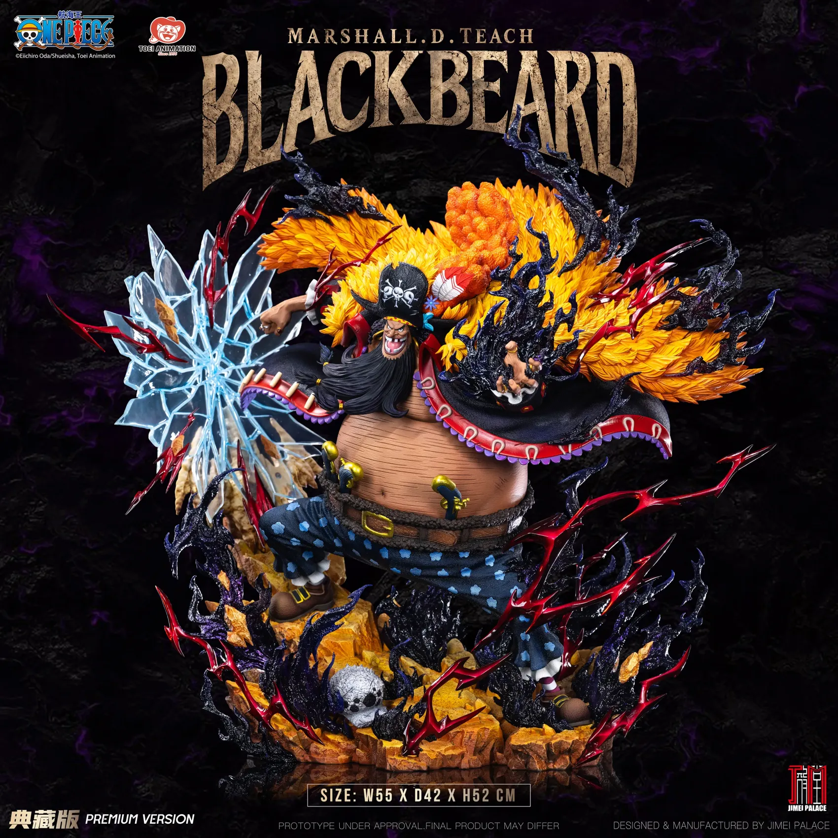 JIMEI PALACE Studio - One Piece Blackbeard 1/6 Scale Statue (Licensed)