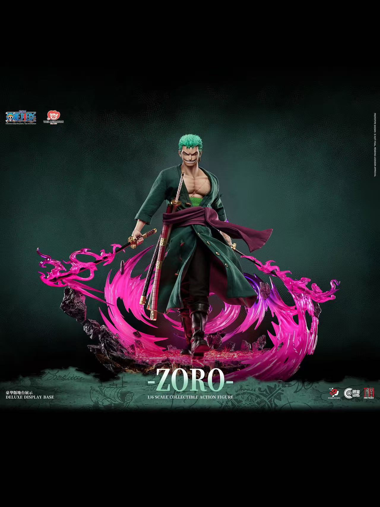 Pixel Poses X Cosmic Creations X JIMEI PALACE Studio - ONE PIECE Roronoa Zoro 1/6 Scale Platinum Silicone Action Figure (Licensed) - Image 6