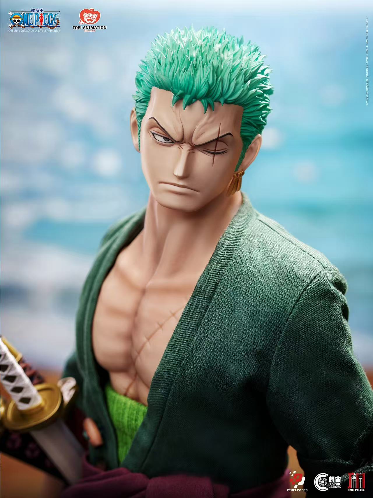 Pixel Poses X Cosmic Creations X JIMEI PALACE Studio - ONE PIECE Roronoa Zoro 1/6 Scale Platinum Silicone Action Figure (Licensed) - Image 2