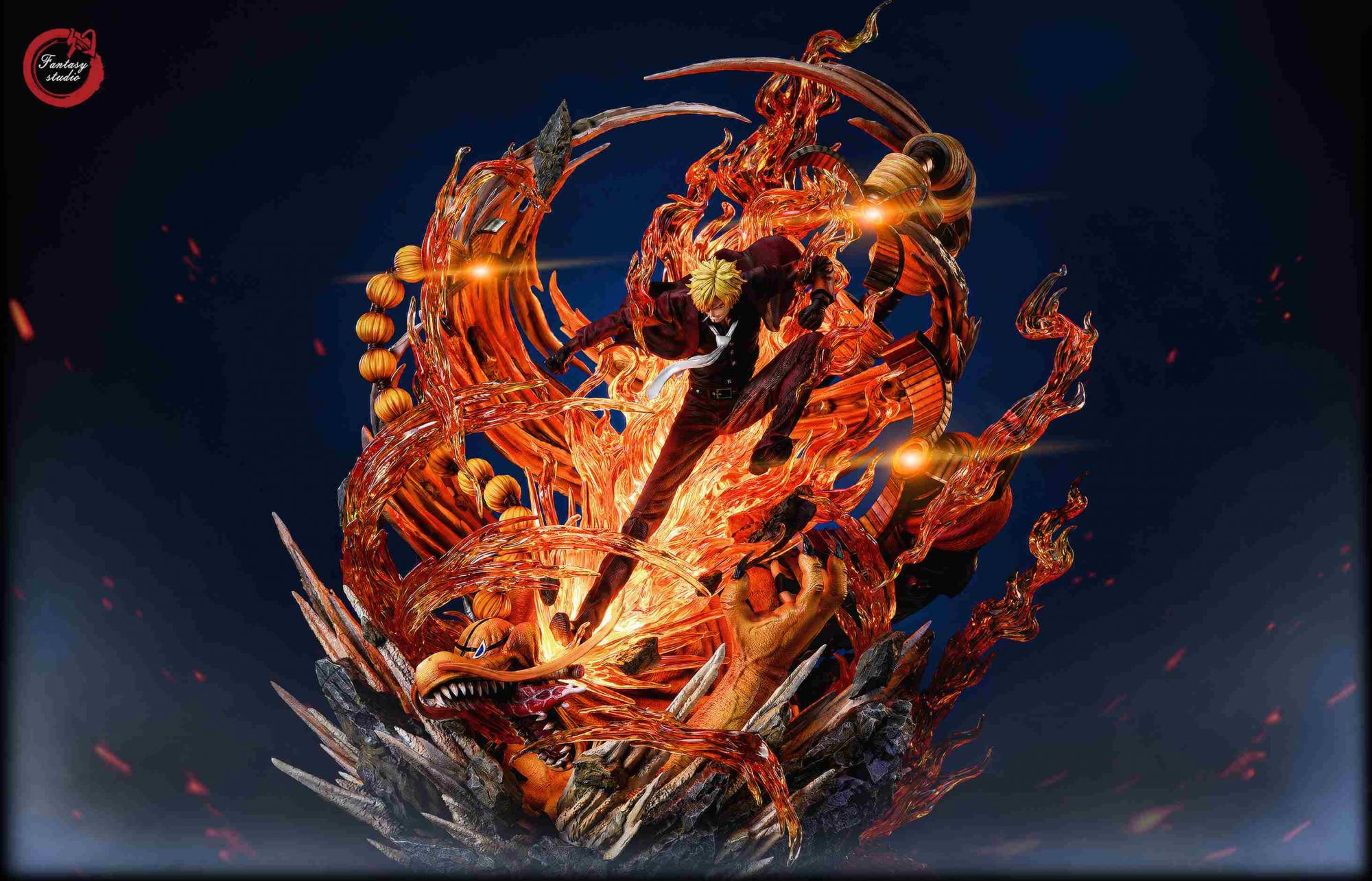 Fantasy Studio - One Piece Series Large Statue The Second Bomb Sanji VS Queen