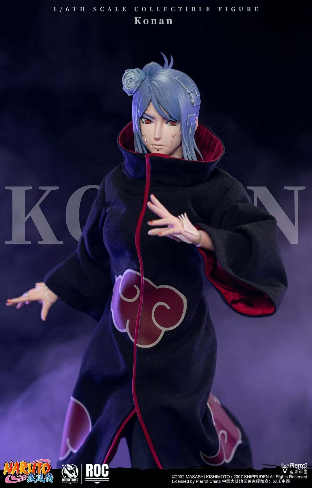ROCKETTOYS Studio - Naruto Shippuden Konan 1/6 Scale Action Figure (Licensed) - Image 14