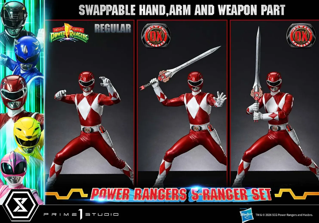 Prime 1 Studio - Premium Masterline Mighty Morphin  Power Rangers Red Ranger (Licensed) - Image 11