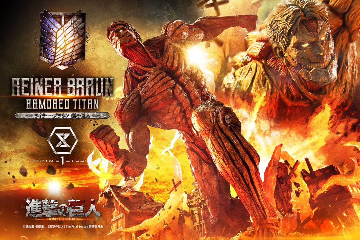 Prime 1 Studio - Ultimate Diorama Masterline TV animation Attack on Titan Reiner Braun Armored Titan UDMAOT-03 UDMAOT-03S (Licensed)