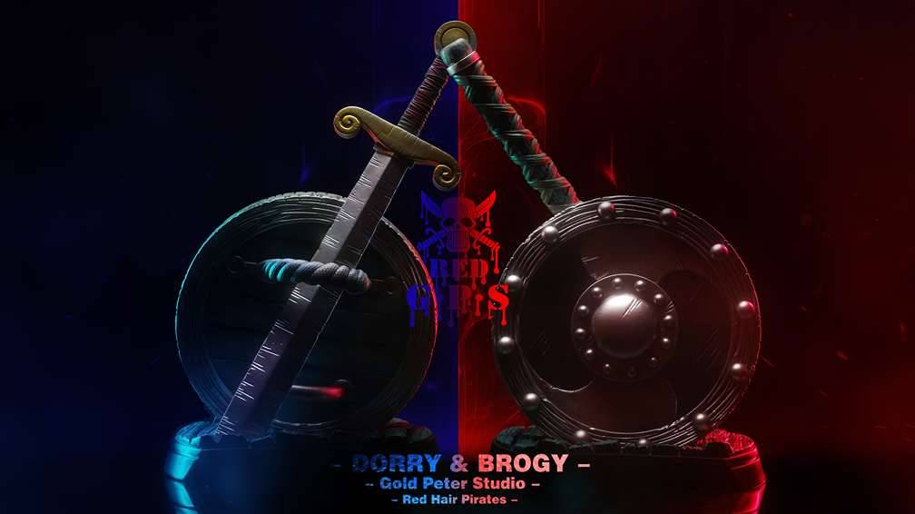 Gold Peter Studio - Red Hair Pirates Dorry x Brogy One Piece - Image 7