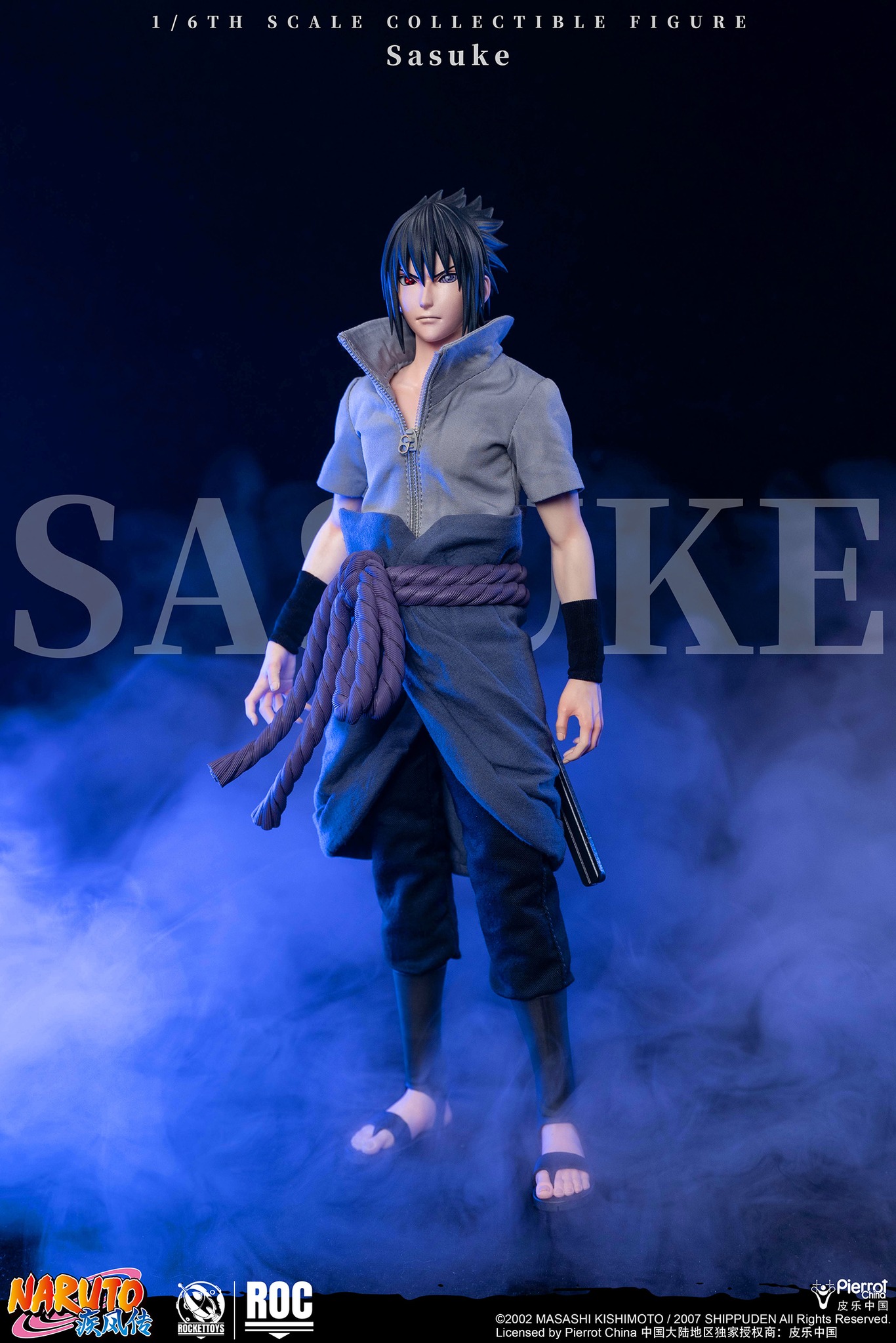 ROCKETTOYS Studio - Naruto Shippuden Sasuke Uchiha 1/6 Scale Action Figure ROC-017 ROC-018 (Licensed)