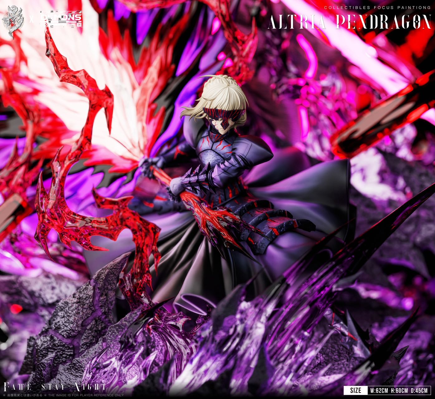 Lue Ying Studio X DEMONS Studio - Epic Collectible Statue 001 Saber Artoria Pendragon Alter Fate - Image 4