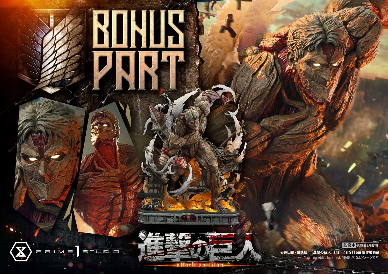 Prime 1 Studio - Ultimate Diorama Masterline TV animation Attack on Titan Reiner Braun Armored Titan UDMAOT-03 UDMAOT-03S (Licensed) - Image 7