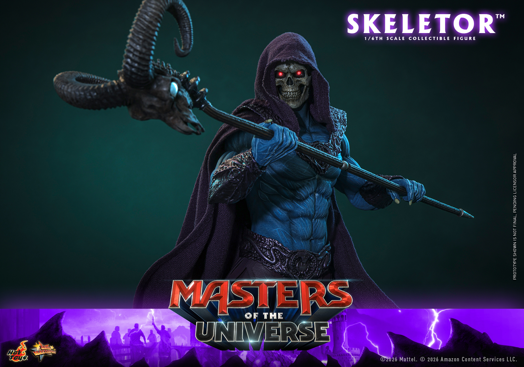 Hottoys - Masters of the Universe Skeletor 16th scale Collectible Figure MMS889 (Licensed) - Image 2