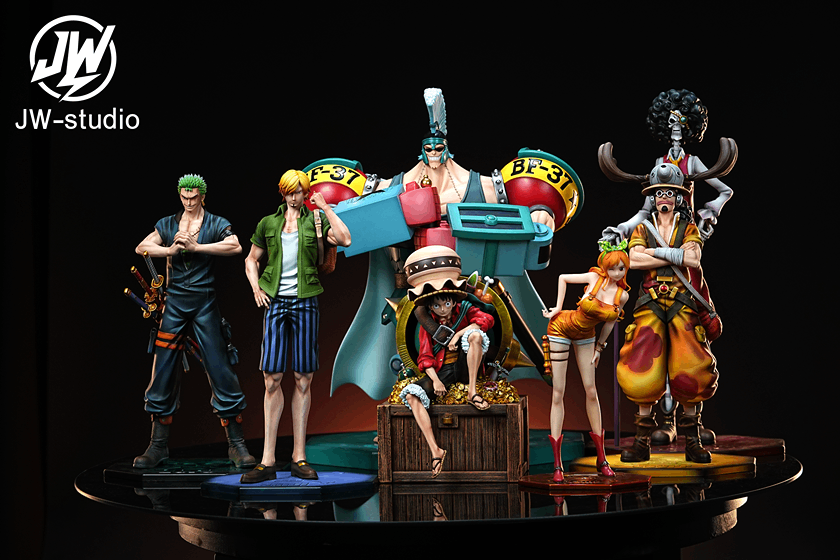 JW Studio - Straw Hat Pirates  series #4 Sanji X #5 Usopp X #6 Brook X #7 Robin X #8 Franky X # 9 Chopper One Piece