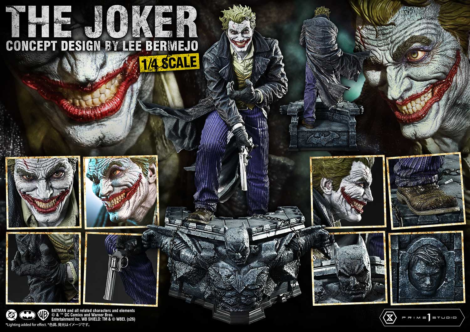 Prime 1 Studio - Ultimate Premium Masterline Batman (Comics) The Joker (Concept Design by Lee Bermejo) UPMDC-15 UPMDC-15DX UPMDC-15DXS (Licensed) - Image 6
