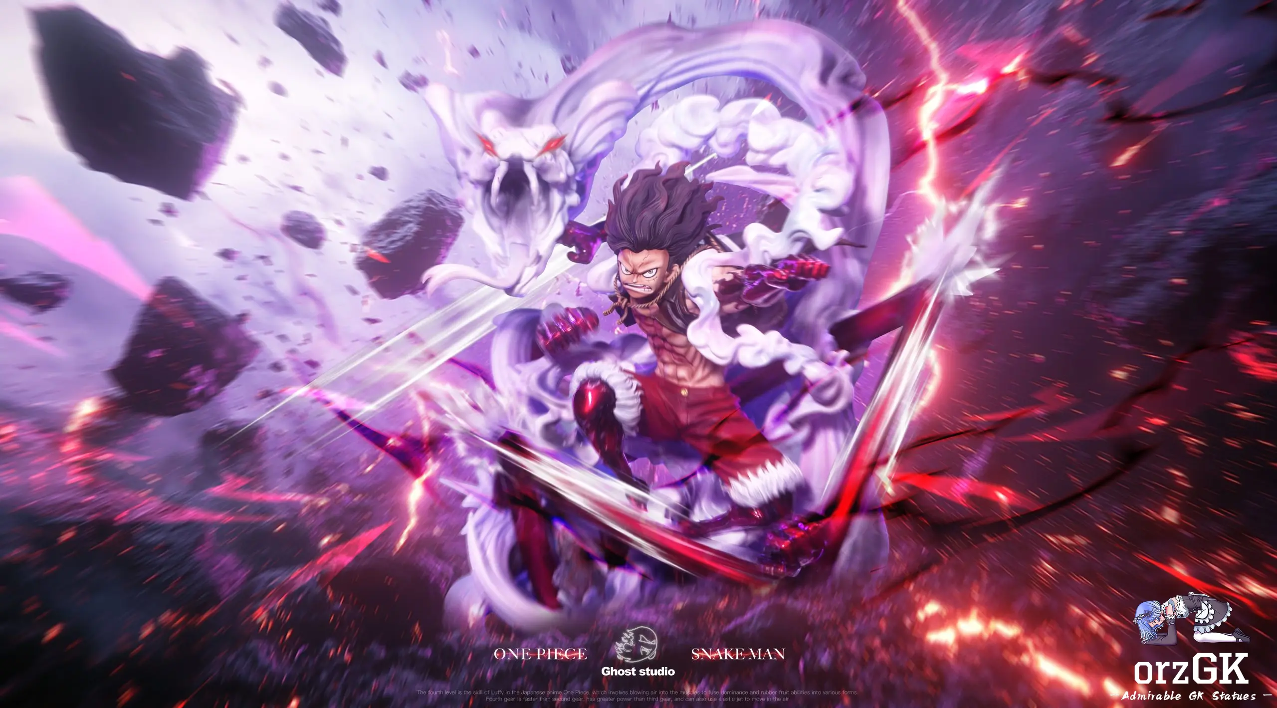 Ghost Studio - One Piece Gear 4 Snake Man Luffy