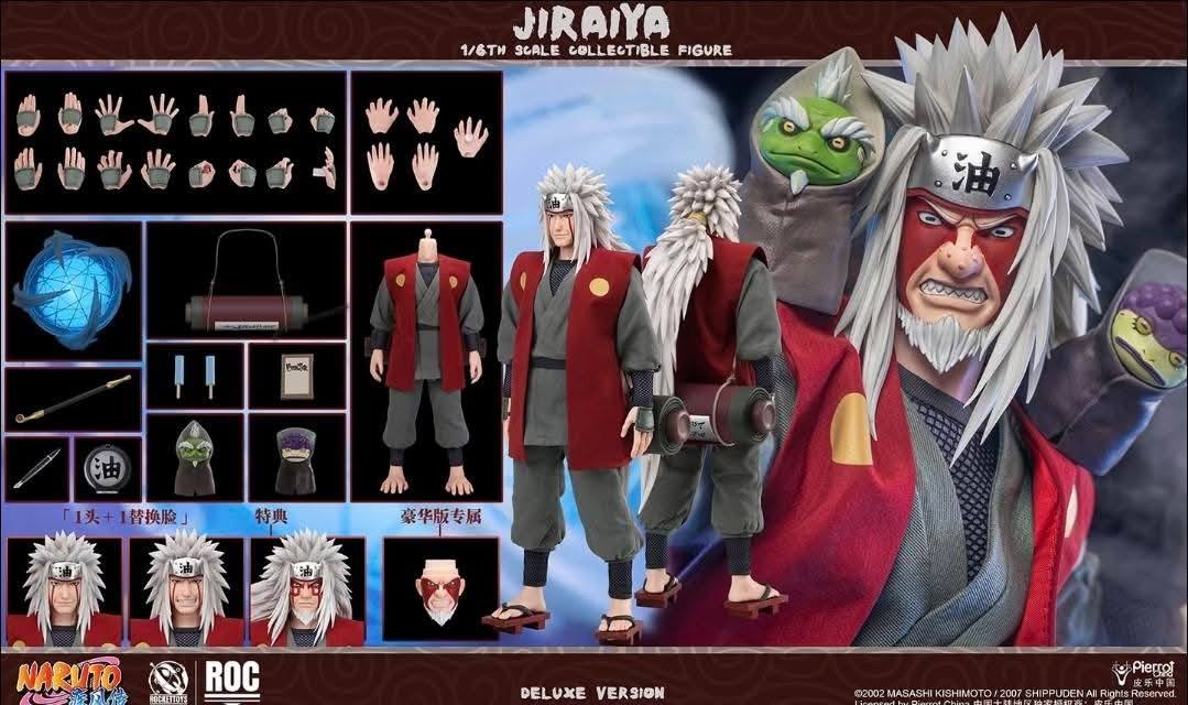 ROCKETTOYS Studio - Naruto Shippuden Jiraiya 1/6 Scale Action Figure ROC-019 No. ROC-020 (Licensed)