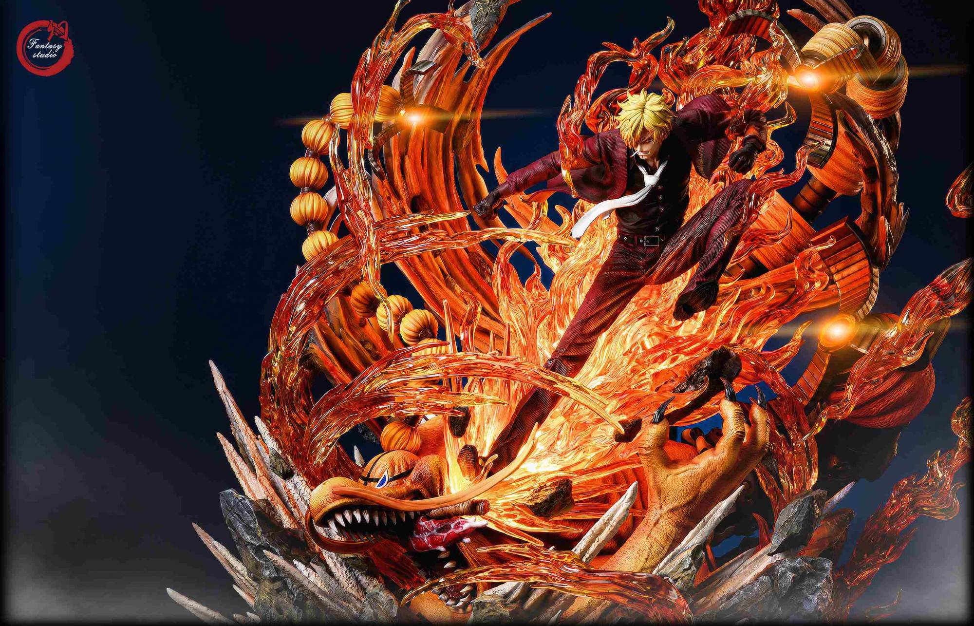 Fantasy Studio - One Piece Series Large Statue The Second Bomb Sanji VS Queen - Image 3