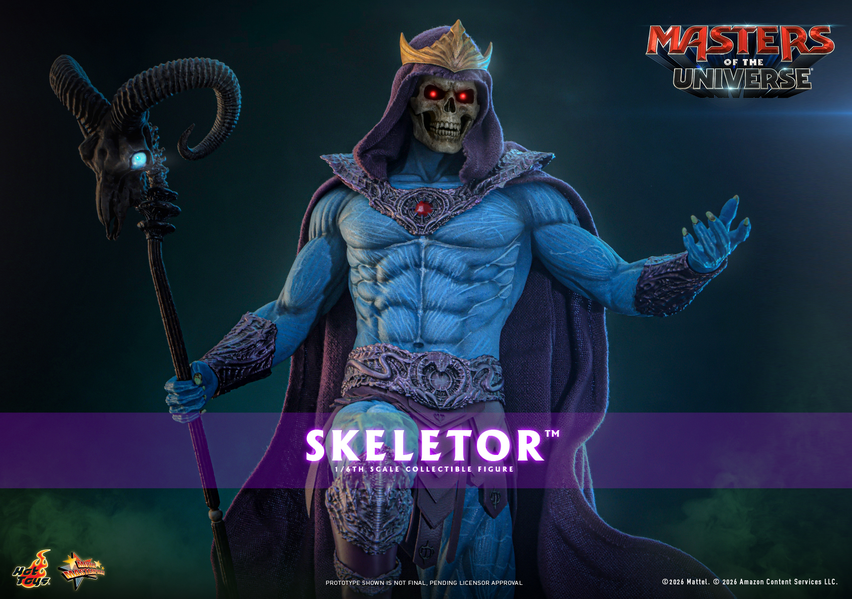 Hottoys - Masters of the Universe Skeletor 16th scale Collectible Figure MMS889 (Licensed) - Image 23