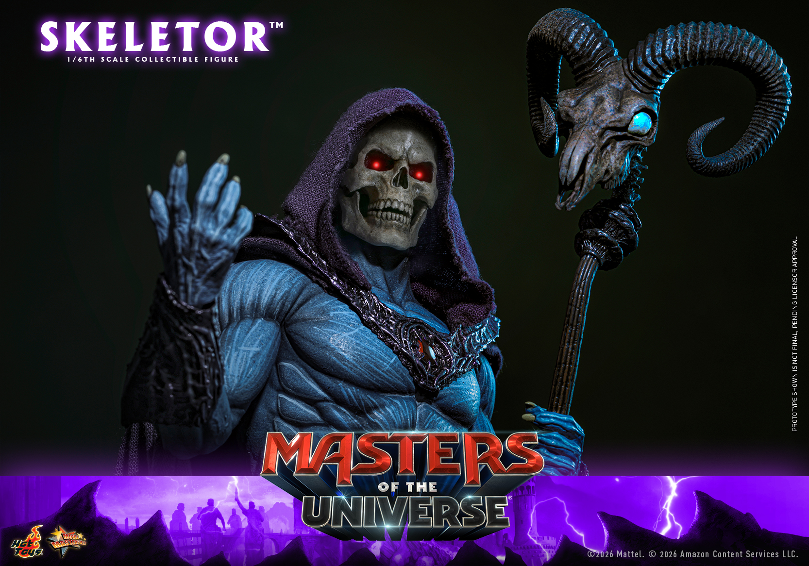 Hottoys - Masters of the Universe Skeletor 16th scale Collectible Figure MMS889 (Licensed) - Image 17