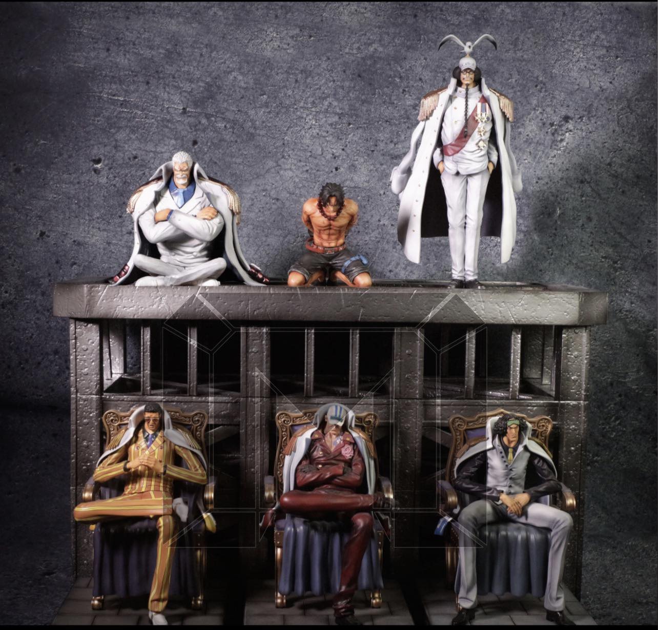 Model palace Studio - One Piece Ace execution platform set
